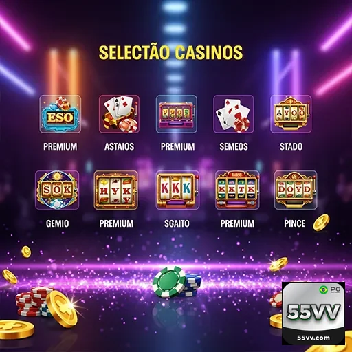 Imagem de jogos no site 55vv, que oferece diversas opções de entretenimento digital