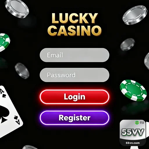 Tela de login de cassino exibindo ofertas de bônus e promoções